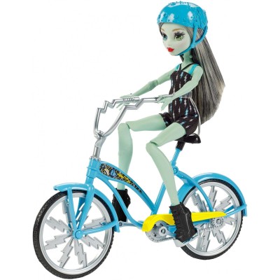Monster High Boltin' Bicycle Frankie Stein Doll & Vehicle   556736166